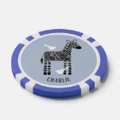 Zebra Personalisiert Pokerchips (Einzeln)