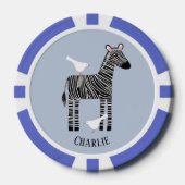Zebra Personalisiert Pokerchips (Vorderseite)