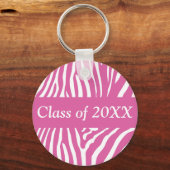 Zebra-Personalisierte Schlüsselanhänger (Vorderseite)