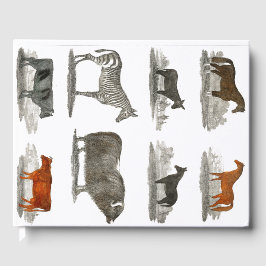 Zebra - Pferde - Kuh - Kinder - Geschenk Gästebuch