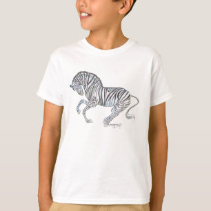 Zebra-PferdeponyQuaggaschwarzes Reiterwildes T-Shirt
