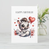 Zebra Pilot Geburtstag (Stehend Vorderseite)