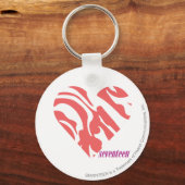 Zebra Pink 2 Schlüsselanhänger (Vorderseite)