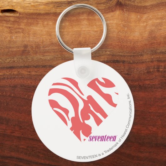 Zebra Pink 2 Schlüsselanhänger (Vorderseite)