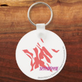 Zebra Pink 3 Schlüsselanhänger (Vorderseite)