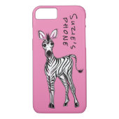 Zebra-pink Case-Mate iPhone Hülle (Rückseite)