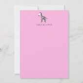 Zebra pink mitteilungskarte (Vorderseite)