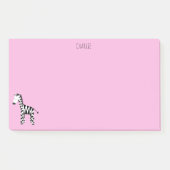 Zebra pink post-it klebezettel (Vorderseite)