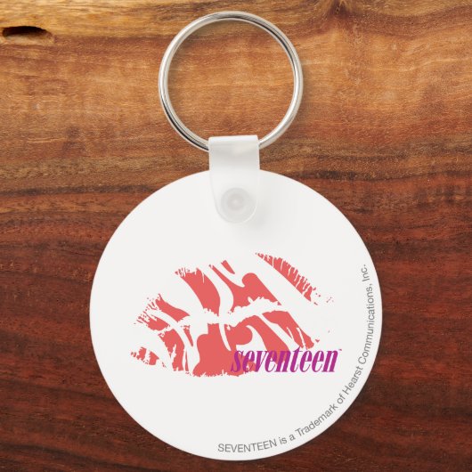 Zebra Pink Schlüsselanhänger (Vorderseite)