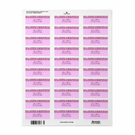 Zebra Pink Stripe (Vorne)