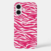 Zebra Pink Stripes Case-Mate iPhone Hülle (Rückseite)