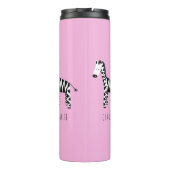 Zebra Pink Thermosbecher (Rückseite)