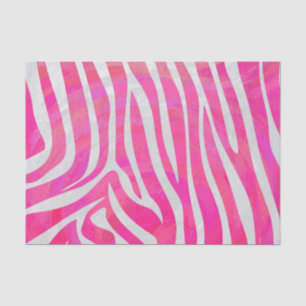 Zebra-Pink-und weißerdruck Seidenpapier