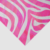 Zebra-Pink-und weißerdruck Seidenpapier (Ausschnitt)