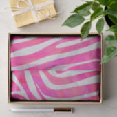 Zebra-Pink-und weißerdruck Seidenpapier (Geschenk)