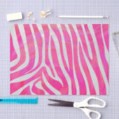 Zebra-Pink-und weißerdruck Seidenpapier (Handwerk)