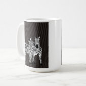 Zebra-Play-Exlibris Kaffeetasse (Vorderseite Links)