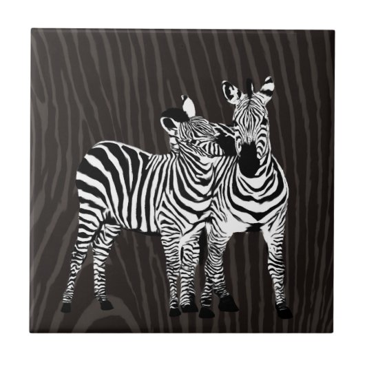 Zebra Play Fliese (Vorderseite)