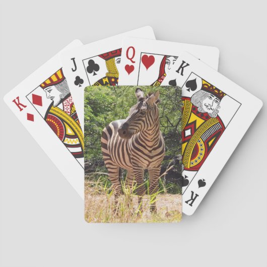 Zebra Playing Cards Spielkarten (Rückseite)