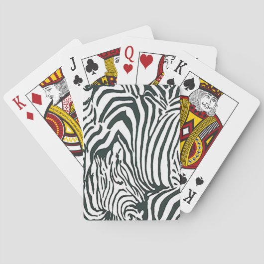 Zebra Playing Cards Spielkarten (Rückseite)