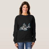 Zebra Pleco Fish Sweatshirt (Vorne ganz)