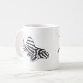 Zebra Pleco L46 Geisterbild Tasse (Vorderseite Links)
