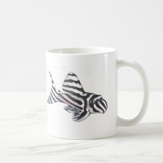 Zebra Pleco L46 Geisterbild Tasse (Rechts)