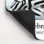 Zebra Pleco Mousepad (Ecke)