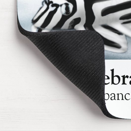 Zebra Pleco Mousepad (Ecke)