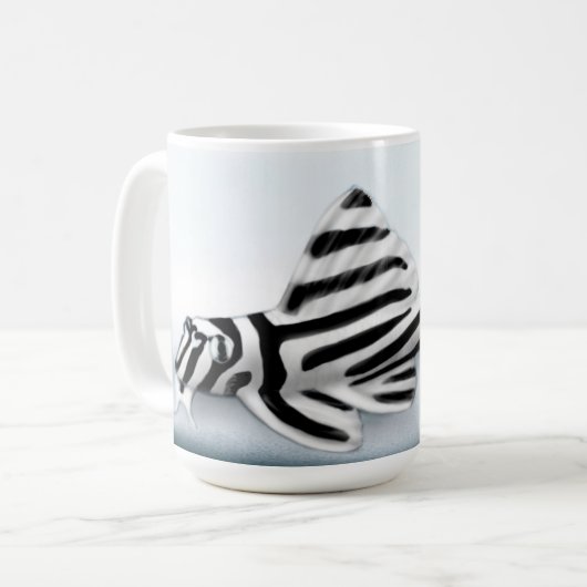 Zebra Pleco Tasse (Vorderseite Links)