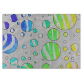 Zebra Polka Dot Rainbow und White Print Schneidebrett (Vorderseite)