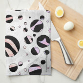 Zebra Polka Dots Handtuch (Viertel Falte)