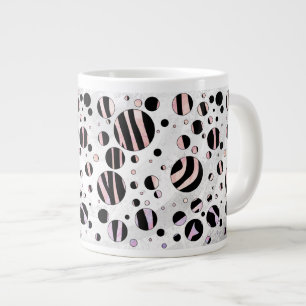 Zebra Polka Dots Jumbo-Tasse