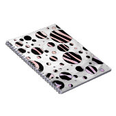 Zebra Polka Dots Notizblock (Rechte Seite)