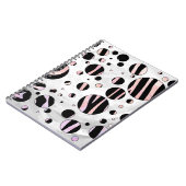 Zebra Polka Dots Notizblock (Linke Seite)