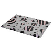 Zebra Polka Dots Schneidebrett (Ecke)