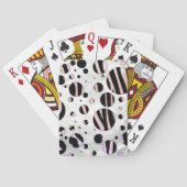 Zebra Polka Dots Spielkarten (Rückseite)
