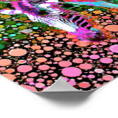 Zebra Pop Art Poster (Ecke)