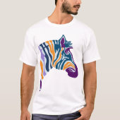 Zebra Pop Art T-Shirt (Vorderseite)