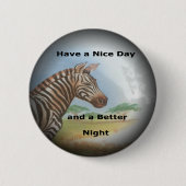 Zebra Portrait, Amboseli: Der Geist der Savanna Button (Vorderseite)