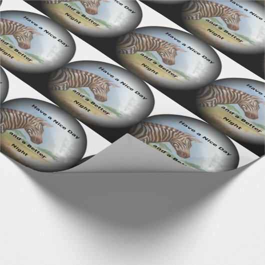 Zebra Portrait, Amboseli: Der Geist der Savanna Geschenkpapier (Ecke)