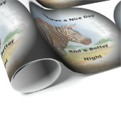 Zebra Portrait, Amboseli: Der Geist der Savanna Geschenkpapier (Rolleneckpunkt)