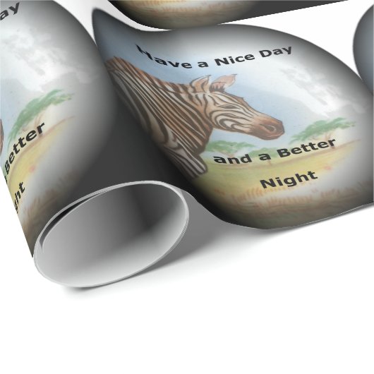 Zebra Portrait, Amboseli: Der Geist der Savanna Geschenkpapier (Rolleneckpunkt)