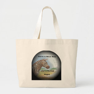 Zebra Portrait, Amboseli: Der Geist der Savanna Jumbo Stoffbeutel