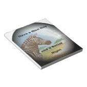 Zebra Portrait, Amboseli: Der Geist der Savanna Notizblock (angewinkelt)