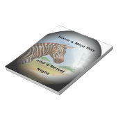 Zebra Portrait, Amboseli: Der Geist der Savanna Notizblock (Rotiert)