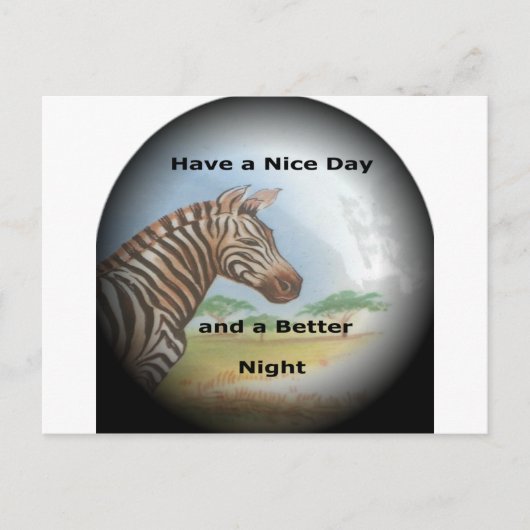 Zebra Portrait, Amboseli: Der Geist der Savanna Postkarte (Vorderseite)