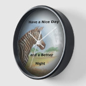 Zebra Portrait, Amboseli: Der Geist der Savanna Uhr (Winkel)