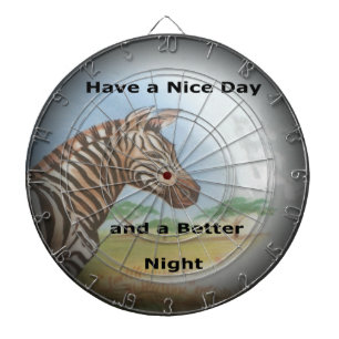 Zebra Portrait, Amboseli: Der Geist des Wilden Dartscheibe