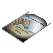 Zebra Portrait, Amboseli: Der Geist des Wilden Notizblock (Linke Seite)